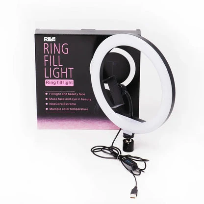 10" / 26cm RingLight (STAND IS NOT INCLUDED) With Phone Holder & 3 Shades of Col